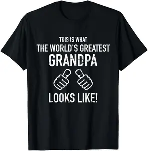 100% Cotton World's greatest Grandpa T-Shirt