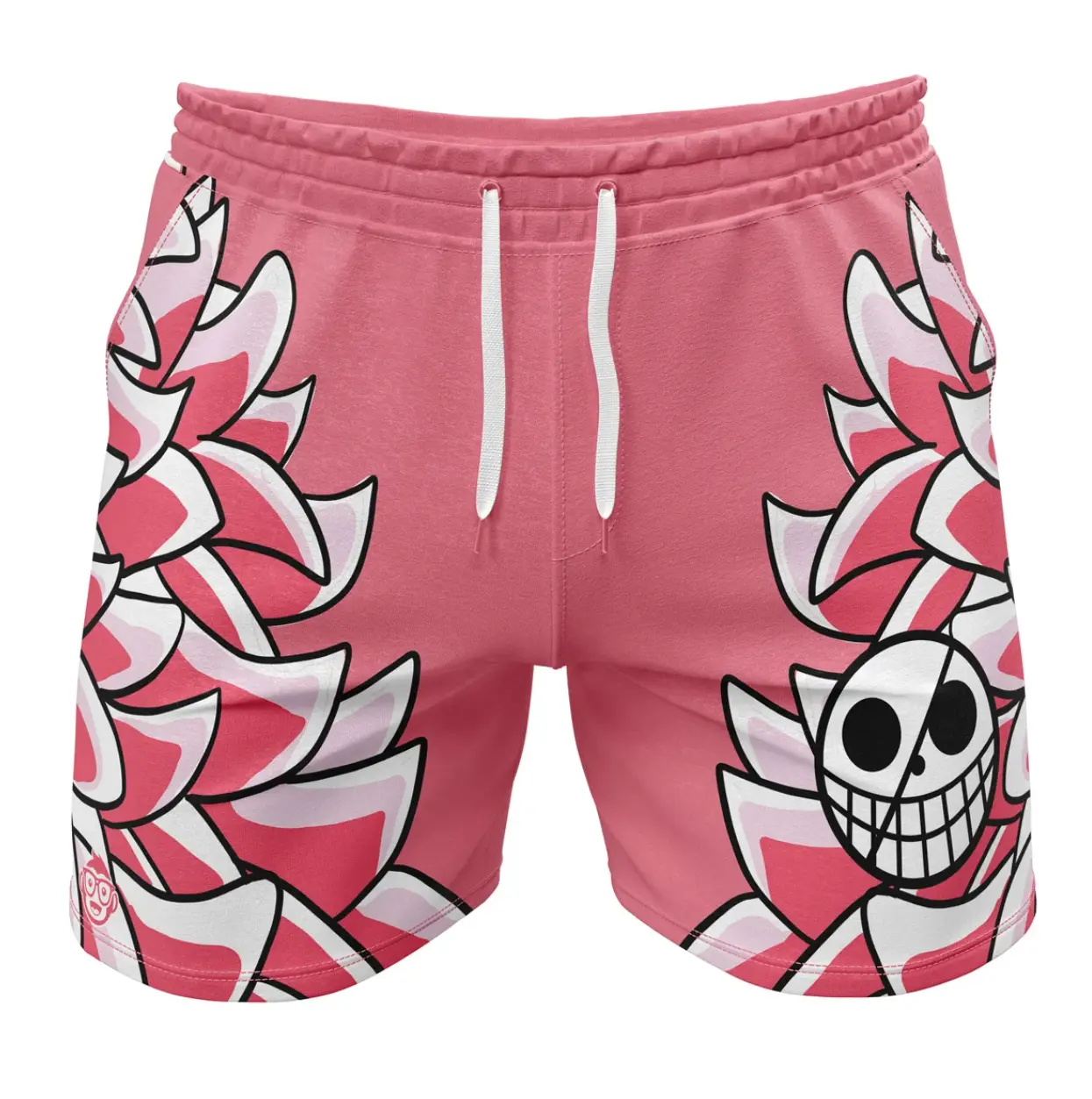Doflamingo One Piece Fleece Shorts, Anime Sweat Shorts, Casual Athletic Lounge Shorts for Men & Women