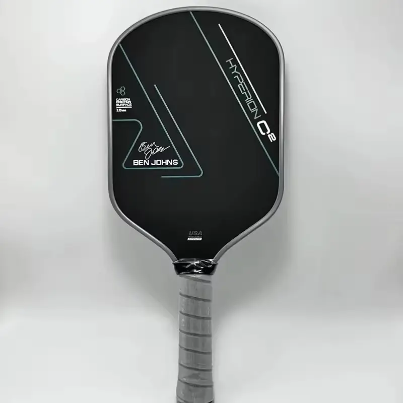 JOOLA Ben Johns HYPERION C2 Carbon Fiber Thermoforming Pickleball Paddle 16mm Core Racket with Black Finish and Lightweight Design