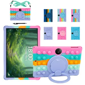 Case For TCL Tab 11 Gen 2 11" 9465X tab 11FE Rotating Soft Silicone Tablet PC Cover Kids Safe Funda