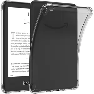 Clear Case for Kindle Paperwhite 7 inch (12th Generation, 2024) and Kindle Colorsoft Signature Edition 2024, Slim Lightweight Soft TPU  Cover, Clear