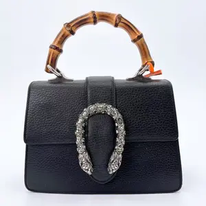 Pre-owned GUCCI Leather Shoulder Bags Dionysus Bamboo Top Handle