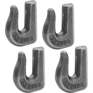 Grab Hook 3/8" Weld-on Chain Hook Heavy Duty Tow Hook G70 Forged Steel Tractor Hook 4Pk Weldable for , ,SUV, RV,UTV,