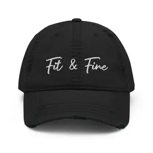 Fit n Fine Distressed Dad Hat