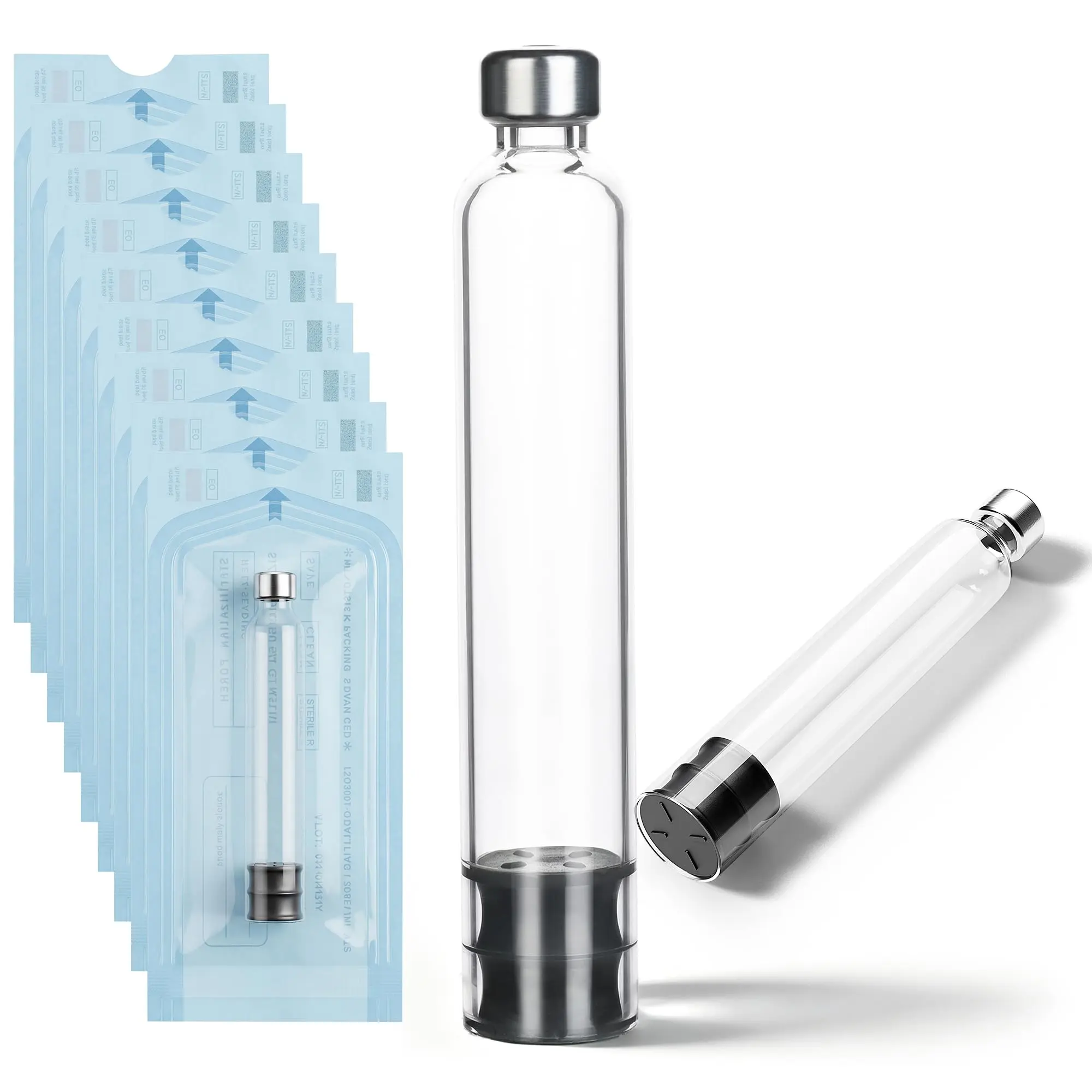 3ml Peptide Pen Cartridge, 10 Pack 3cc Pen Injector for V1-V2 Pens,Individually Packaged, Steam Sterilized