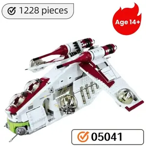 1228 Pieces Gunship Building Blocks Compatible with 75021 Toy, Kids Birthday Christmas Gift, Educational Construction Set