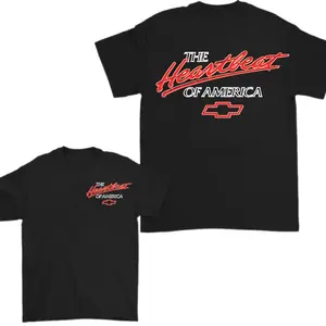 Classic Car Heartbeat Graphic Tee - Vintage Automotive Logo Design for Car Shows, Auto Enthusiast Meetups & Retro Style Events - Soft Cotton Shirt for American Car Culture Fans