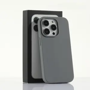 Rubber material phone case, drop-resistant protective case, skin-friendly premium feel, soft TPU case, shockproof protective cover, colorful candy colors, compatible with iPhone 17 Pro Max  16 Plus  15  14  13  12