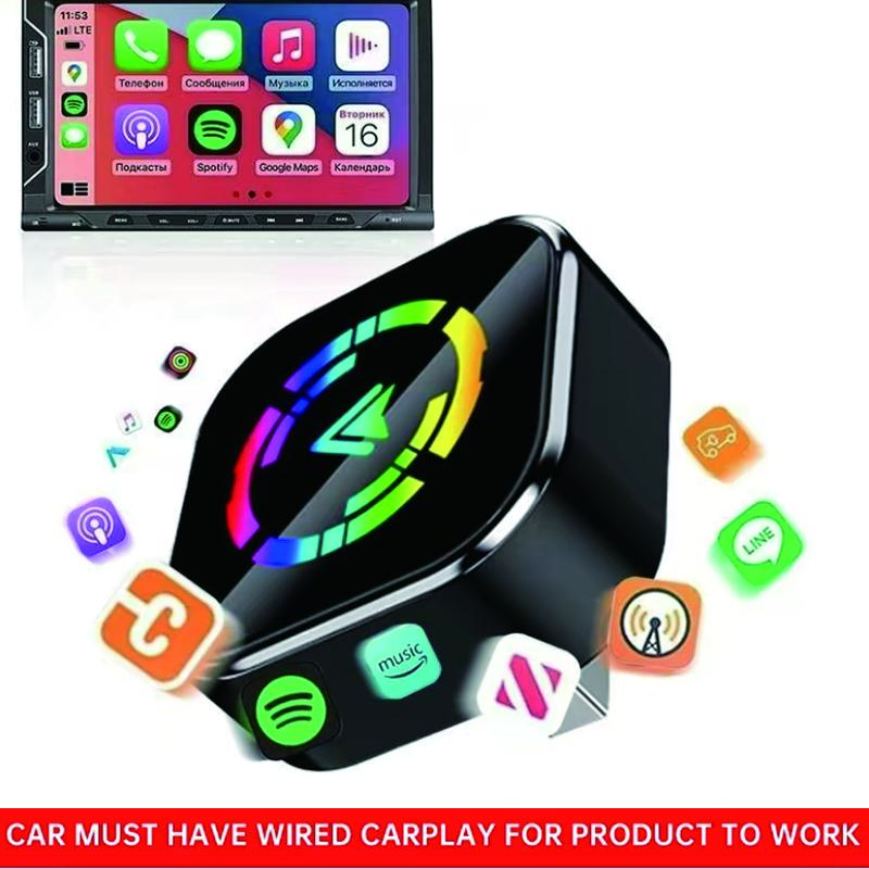 2026 Wireless CarPlay Adapter, Universal Compatibility Adapter, For iPhone And Android Users, Quick Connection With No Del car play