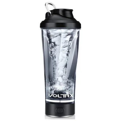 VOLTRX Vortex Boost Electric Protein Shaker Bottle, 24 oz USB-C Rechargeable Tritan Mixer