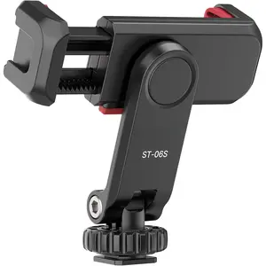 Phone Tripod Mount Holder for  -  ST-06S Camera Hot 2 Cold Shoe Phone Mount Compatible for  Android   DJI Ronin S/SC Zhiyun Gimbals