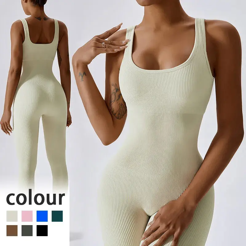 Women's tracksuit Yoga Set Yoga Jumpsuits One Piece Workout Long Sleeve Rompers Sportswear Workout Clothes for Women Sports Suit