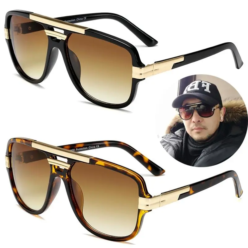 Classic Cool Vintage Square Sunglasses for Men Shades Large Pilot Stylish Trendy Tortoise Shell Retro Colorblock Leopard men shades bella  sunglasses style tangle  Unisex round frame Eye Wear Fashionable Outdoorfun Fathersdaygift summerwins