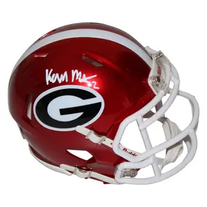 Kendall Milton Autographed Georgia Bulldogs Riddell Speed FLASH Mini Helmet-BAS