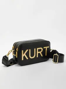 Elegant Letter Print Crossbody Shoulder Bag for Women, Dual Zipper Closure, Versatile Daily Use, Travel, Commute, All Seasons