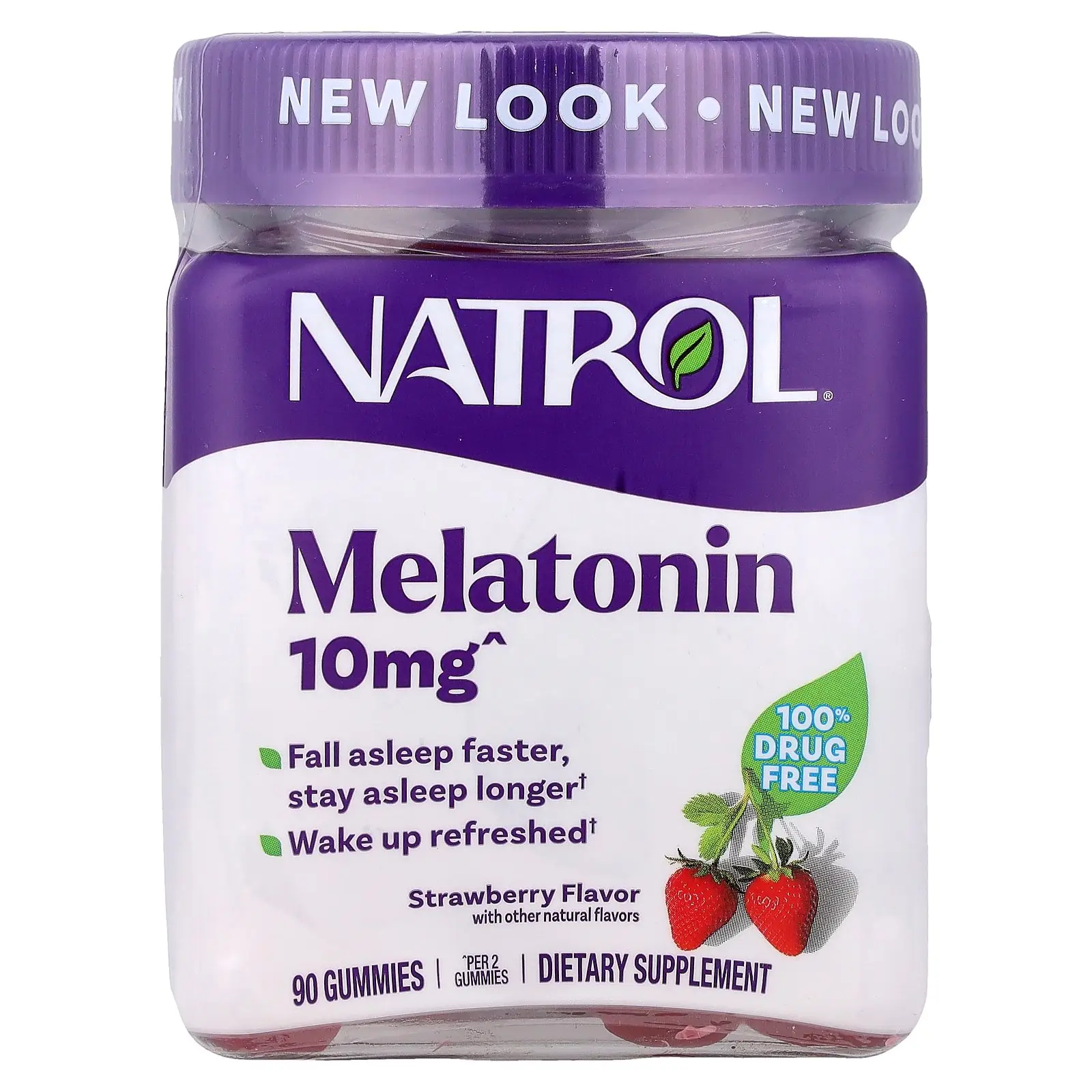 Natrol Melatonin Gummies, Strawberry, 90 Gummies (5 mg per Gummy)