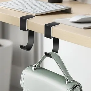 2PCS Purse Hook for Table - Heavy Duty Purse Hanger for Table High-Strength Alloy Materials Purse Holder for Desk Can Hook Bags, Umbrellas, Keys, Cups and Headphone beaded flowers