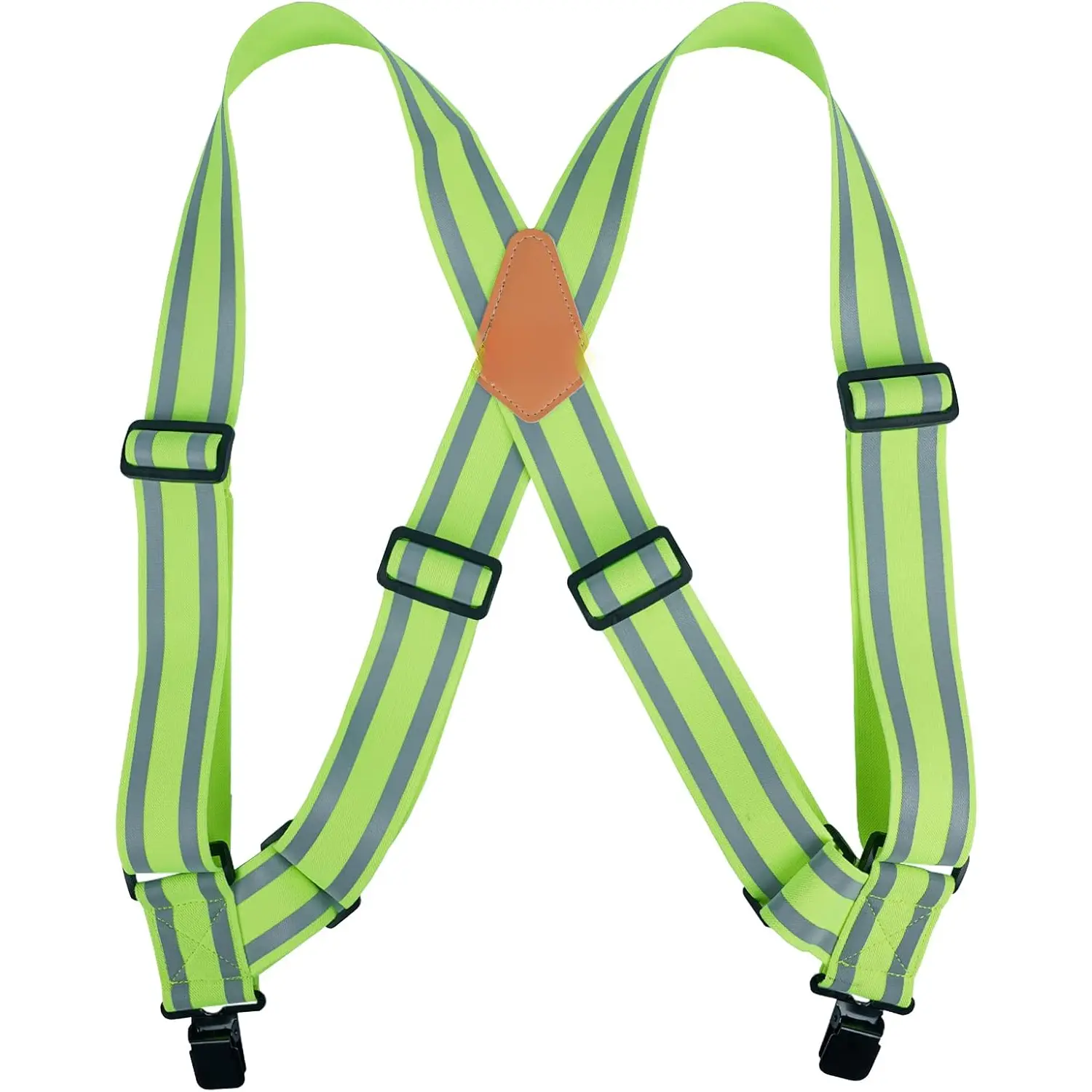 Safety Suspenders Reflective Mens Side-Clips Suspender 2 Inch Trucker Style Hi Vis Work Suspenders
