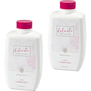 Delicate  Laundry Detergent Liquid - 100 to 128 Large Loads - Gentle washing detergent for Silk, Cashmere, Bra, Undergarments,  etc. - Unscented - 32oz (2pack)