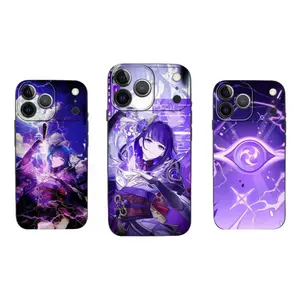 Hot Game G-Genshin Impact Raiden Shogun Phone Cases For iPhone 17 Promax Pro Air 16 Plus 15 14 13 12 11 Black Frosted Soft TPUShell Funda Cover