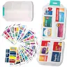 Pill Container Mini Medication Organizer Storage Pill Organizer Pill Case 7 Day Pill Organizer(Pink, 146 Lables)