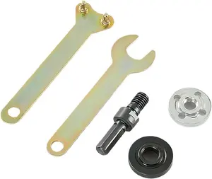 10mm Drill Conversion Adapter Kit, 5 in 1 Connecting Rod Converter with Wrench for Angle Grinders