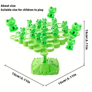 [Frog Balance Tree Board Game] Interactive Happy Learning Frog Balance Tree Board Game |   Durable Plastic Family Puzzle Toy for Attention Training & Multi-Level Challenge |   Christmas Gift & Birthday Present