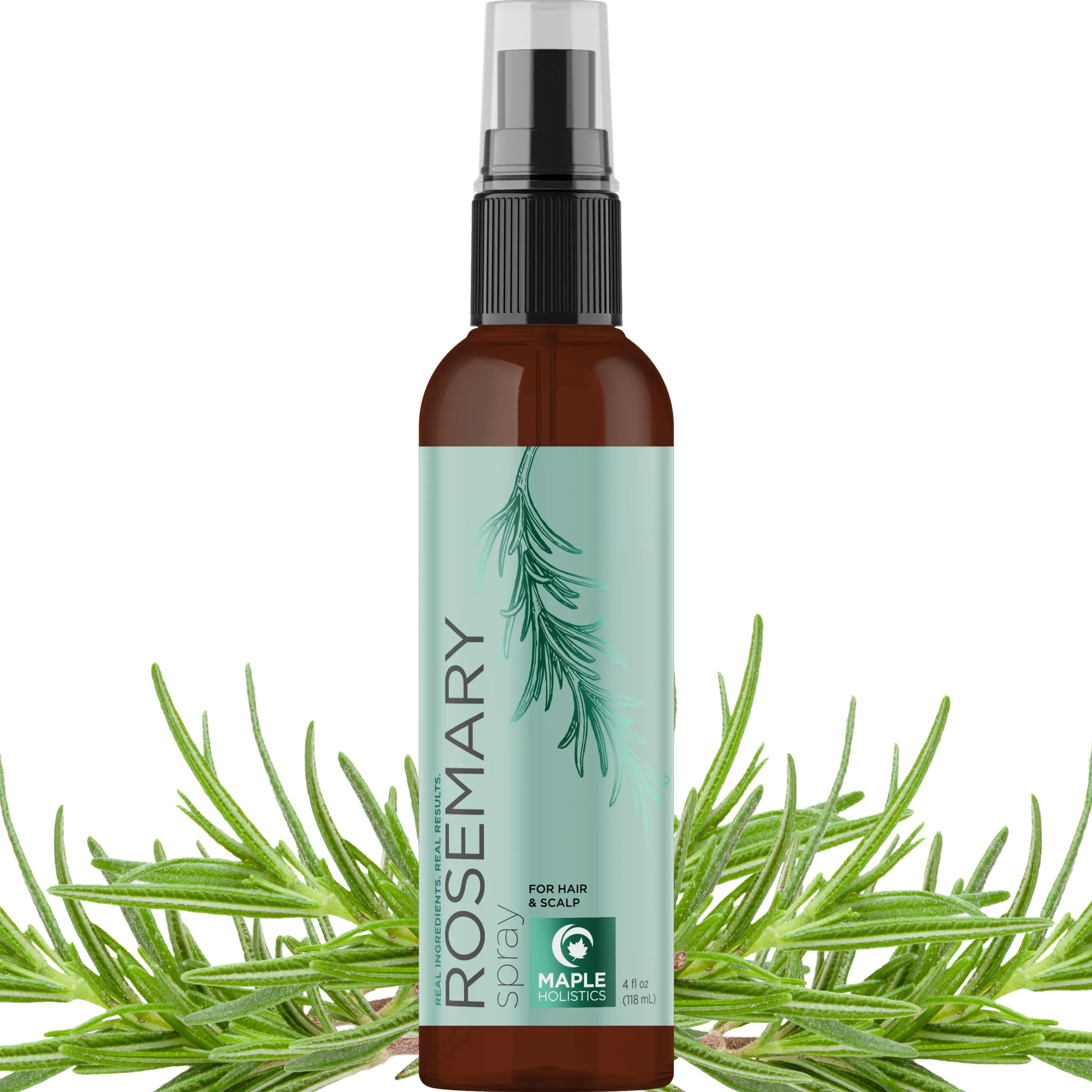 Rosemary Water Spray for Hair & Scalp - Biotin Rosemary Rice Water Spray with Nourishing B Vitamins Ginseng Extract and Peppermint Oil - Dry Hair & Scalp Treatment - Vegan & Cruelty-Free (4 Fl Oz)