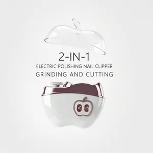 2 in 1 Electric Nail Trimmer & Grinder, Safe for Baby & Senior Lighted, Nail Dust Collector