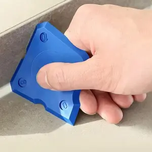 Silicone Caulk Remover & Finishing Tool, 4 Counts/set Silicone Caulking Tool Set, Plastic Silicone Interior Scraper Tool for Kitchen Tile, Floor, Bathroom