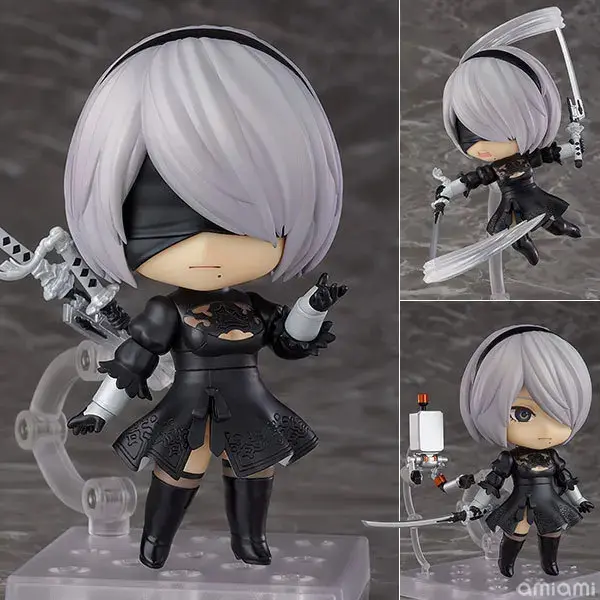 10cm NieR Automata YoRHa No. 2 Type B 2b 1475 #   1475 Action figure toys collection doll Christmas gift with box
