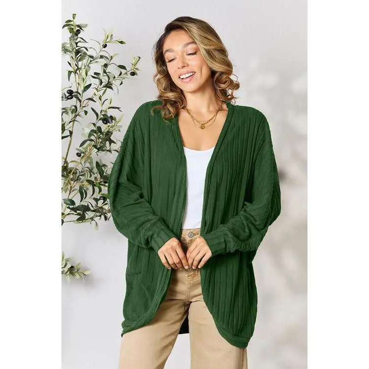 Ribbed Cocoon Cardigan (Multiple color options)