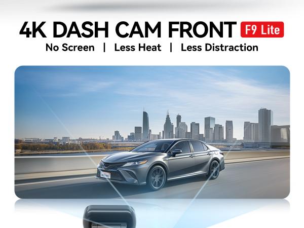 REDTIGER 4K Dash Cam F9 Lite Front ADAS WiFi GPS Mini Hidden G Sensor 24H Parking Monitor 32GB Card APP Control Loop Recording Night Vision Dashcam Vehicle-Holiday Haul