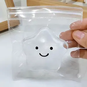 1pc- transparent crystal stars pinch decompression vent toys vent anger slow rebound drop plastic pinch music decompression toys Squishy Series Slow Rebound Squishies Sensory Fidget Squishies