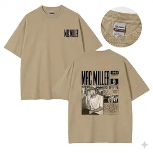 Vintage Washed 100% CottonMac Miller Tiny Desk Concert T‑Shirt, Retro Hip Hop Music Graphic Tee With Double‑Sided Print, Unisex Streetwear Top & Perfect Fan Gift Cotton Graphic Tees Funny Meme Gildan Shirt Tee Sweatshirt Hoodie