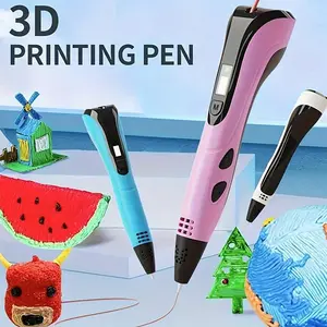 Creative 3D Drawing & Printing Pen, USB-Powered, Multi-Mode DIY Craft Tool with LED HD Display and LCD Control Screen, Ideal for Teen Art Projects and Fun Handcrafts — A Perfect Birthday or Christmas Gift, Stylish Multi-Functional Drawing Pen