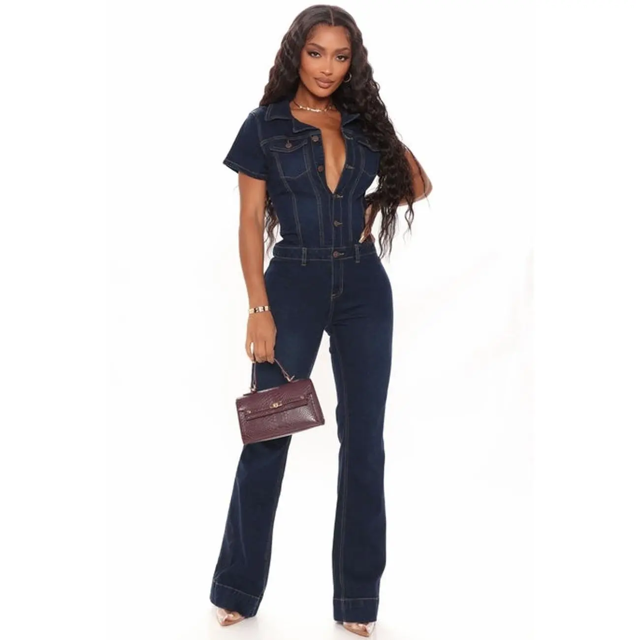Day Dreaming Denim Jumpsuit - Denim 8