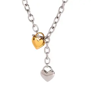 Fashionable Love OT Buckle Necklace Women's Retro Necklace Valentine's Day Gift