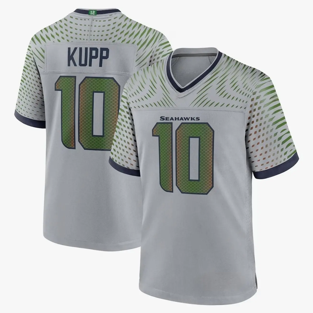 Unisex Football inspired by Kupp 10 Team 2025 Rivalries Collection Game Jersey - Wolf Gray