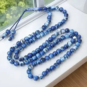 Muslim Prayer Beads Handheld Counting 99 Pieces Prayer Beads Arabic Hand String Prayer Beads