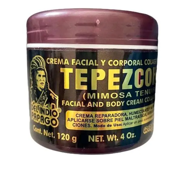 Del Indio Papago Tepezcohuite Night Skin Cream 4oz (120g) - Mild Firming Face Cream for Adults, Daily Hydrating Brightening Moisturizer with Moisture Boost for All Skin Types Gentle Repair