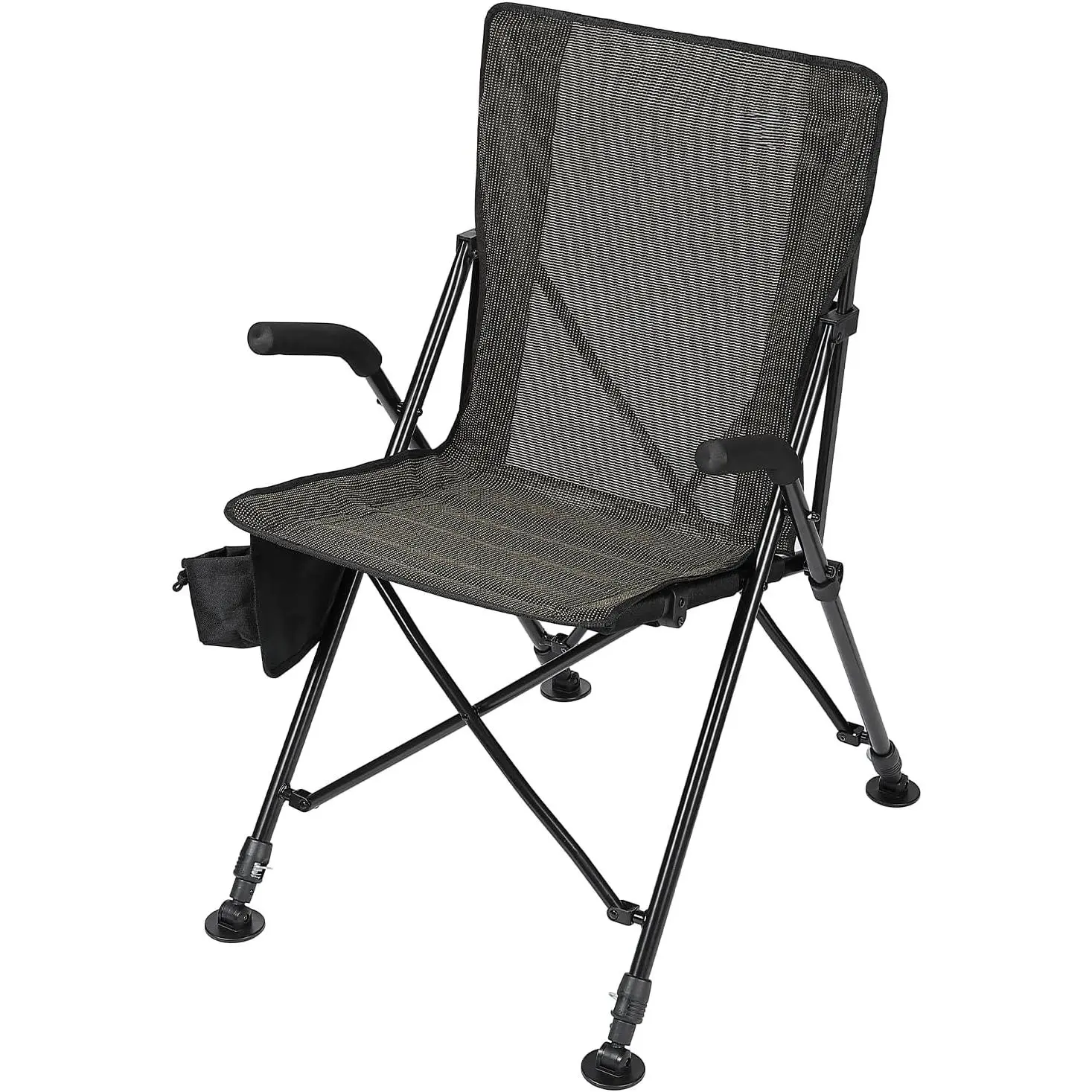 300 lbs Height Adjustable Foldable Rotatable Silent Swivel Hunting Blind Chair - 360-Degree Rotation, Quick Folding, Portable Outdoor Furniture for Deer Hunting