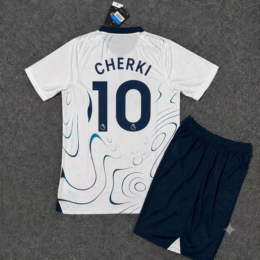 2024/2025 Men's Athletic White Football Kit with a lot of number’s players.