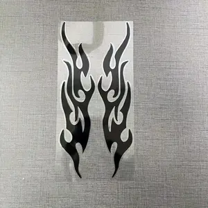 Car Sticker Flame Bumper Hood Rearview Mirror Stickers Cover Scratches Motorcycle Decals Vehicle Exterior Decoration, Automotive Decoration