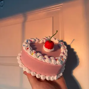 Heart Fake Cake Jewelry Box for Ring and Necklace Storage