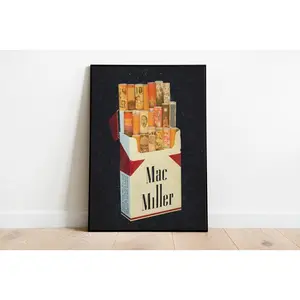 Mac Miller Poster Matte Print, Mac Miller Cigarette Poster, Mac Miller Art, Rap Poster, Dorm Room Poster