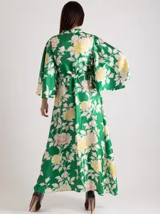 Green Summer Wrap Dress ASTRID - Designed to combine elegance and comfort effortlessly.