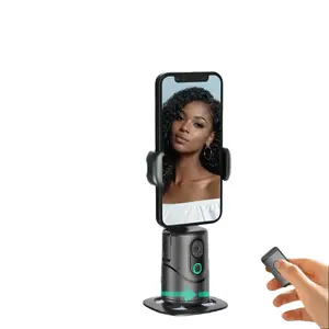 Auto Face Tracking Phone Holder – 360° Smart Shooting Stand, No App Required, Hands-Free Phone Mount for TikTok, Video Recording & Live Streaming