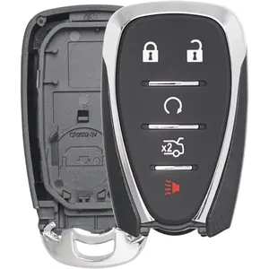 Key Fob Shell Case Replacement Fits for Chevy Malibu Cruze Camaro Chevrolet Traverse Blazer Equinox 2016-2022 Keyless Entry Remote Control 5 Button Pad Cover (HYQ4EA HYQ4AA)