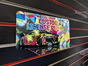 Full Color Custom License Plate - Aluminum Car Tag - Printed Picture License Plate for Decoration